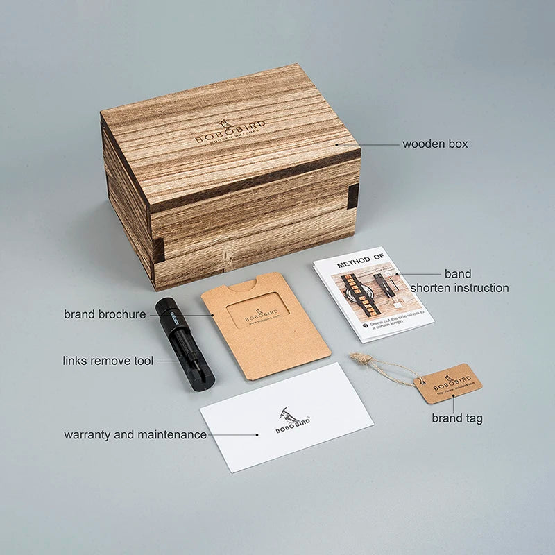 Men’s Watch BOBOBIRD Luxury Wooden Mechanical