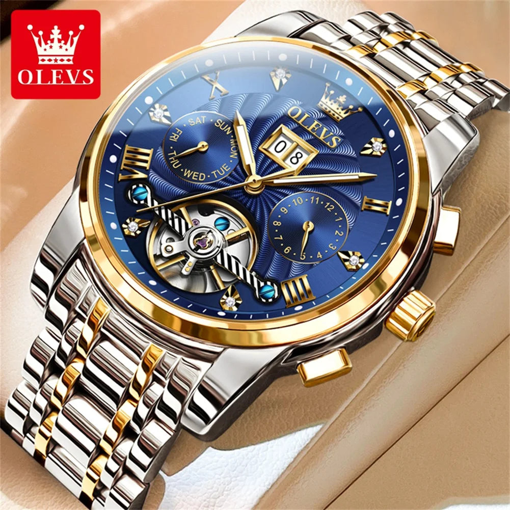OLEVS Men’s Tourbillon Automatic Watch