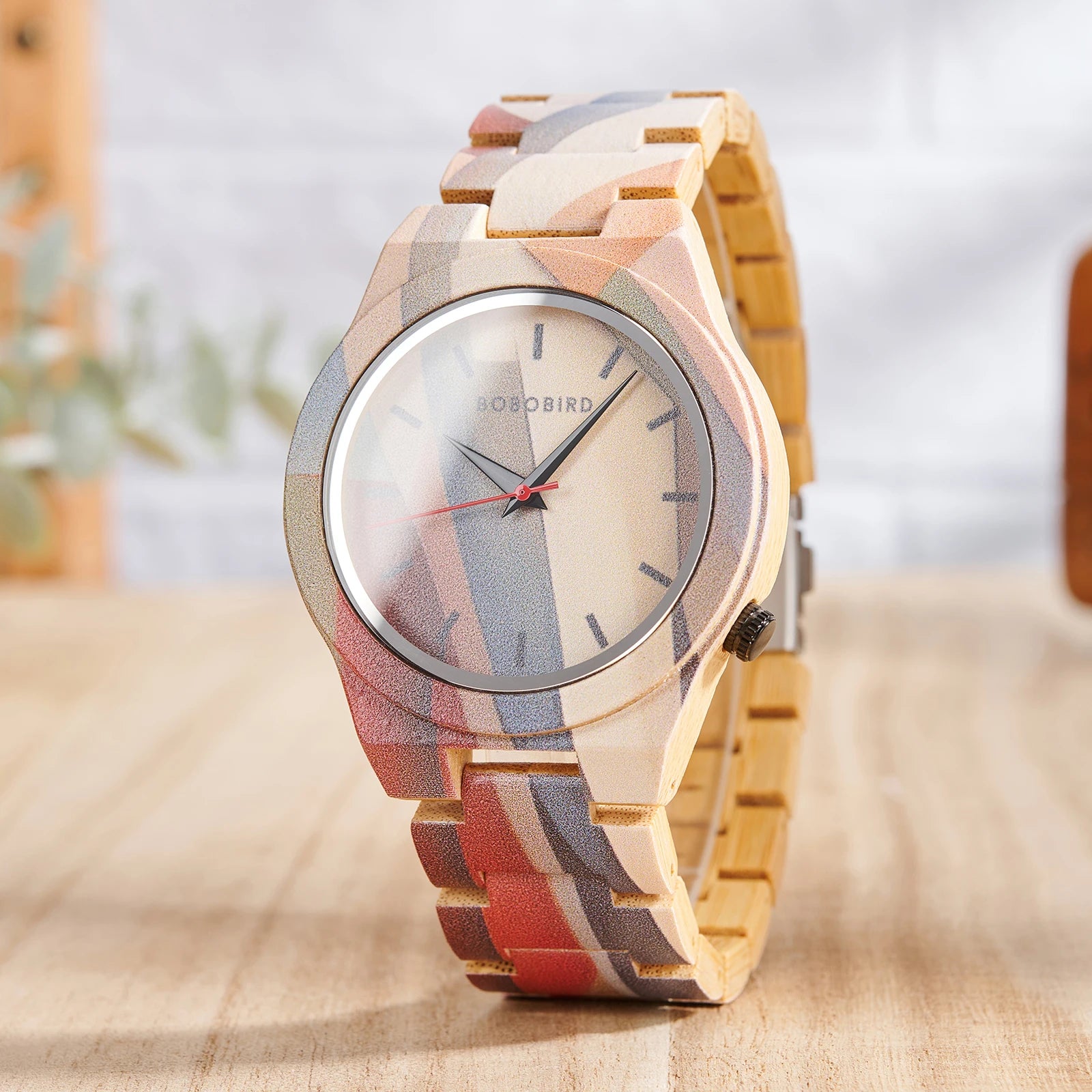 BOBOBIRD Men’s Artistic Wooden Quartz Watch – 2025 New Design