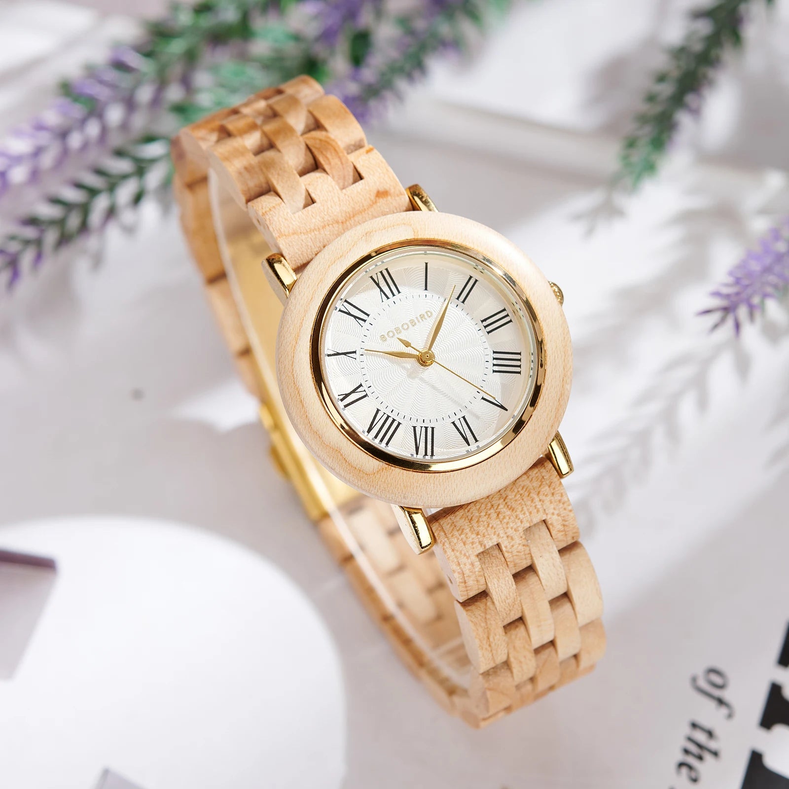 BOBOBIRD Elegant Women’s Wooden Quartz Watch
