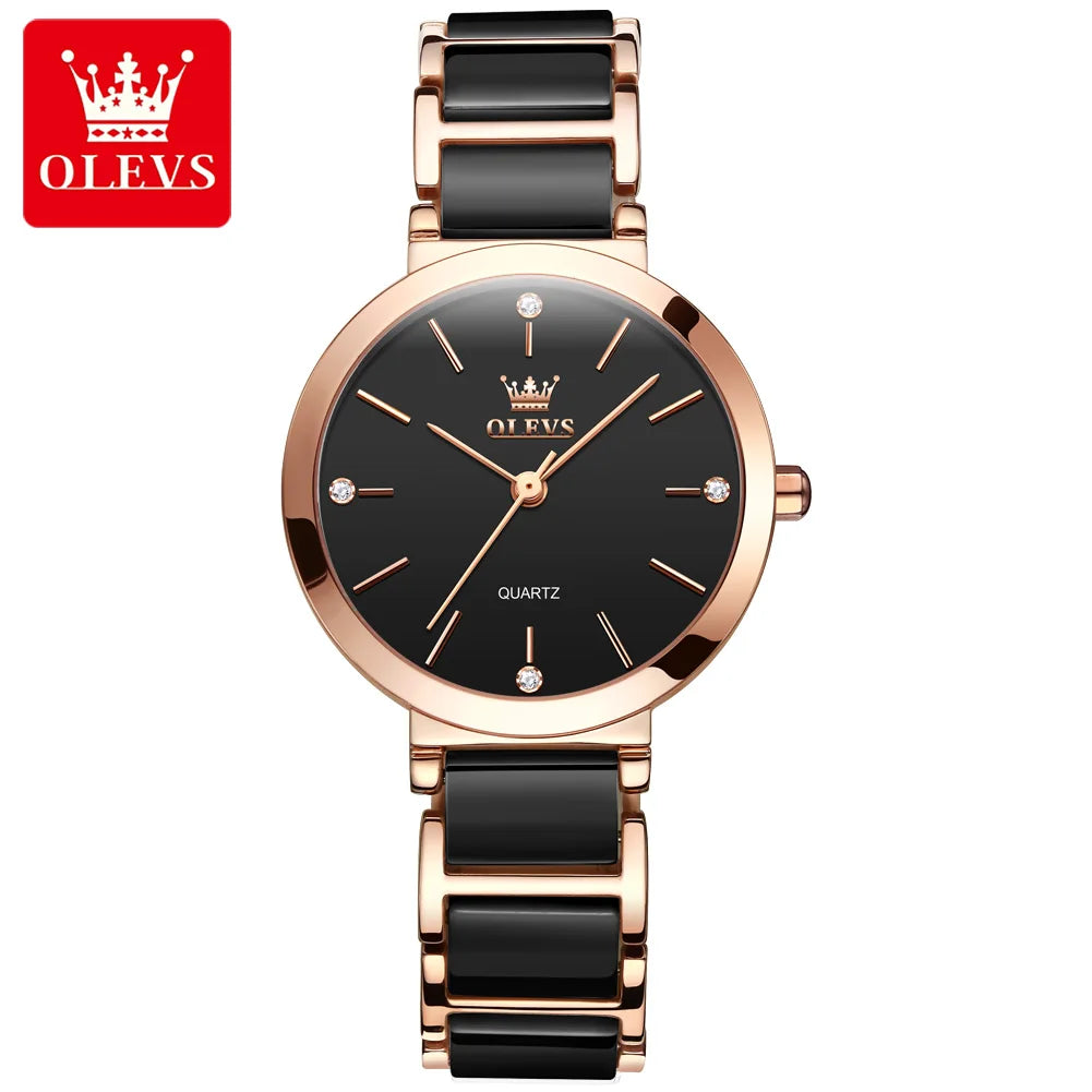 OLEVS Luxury Women’s Quartz Bracelet Watch – Elegant & Waterproof
