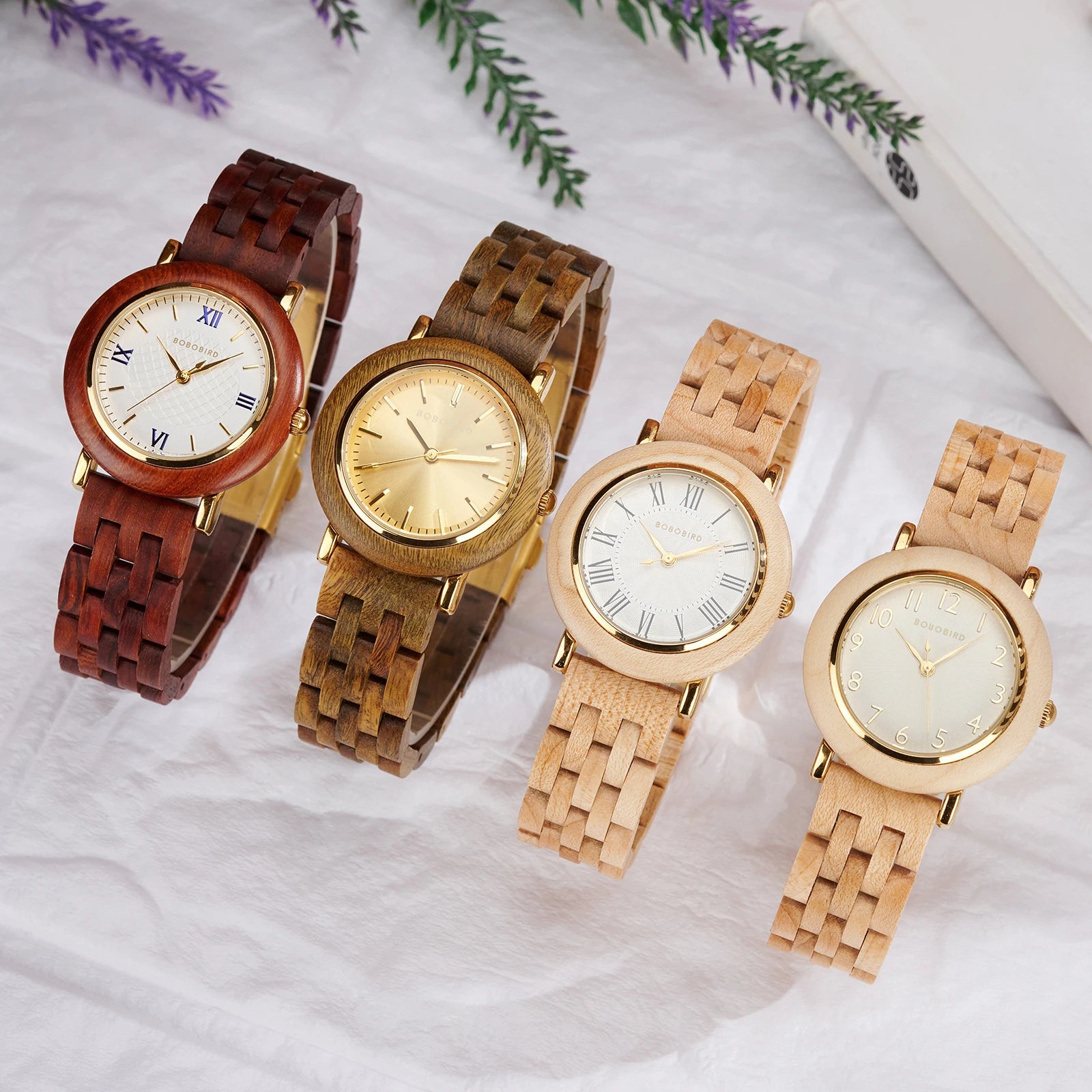 BOBOBIRD Elegant Women’s Wooden Quartz Watch