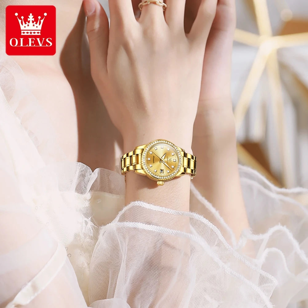 OLEVS Luxury Women’s Automatic Mechanical Watch – Waterproof & Luminous