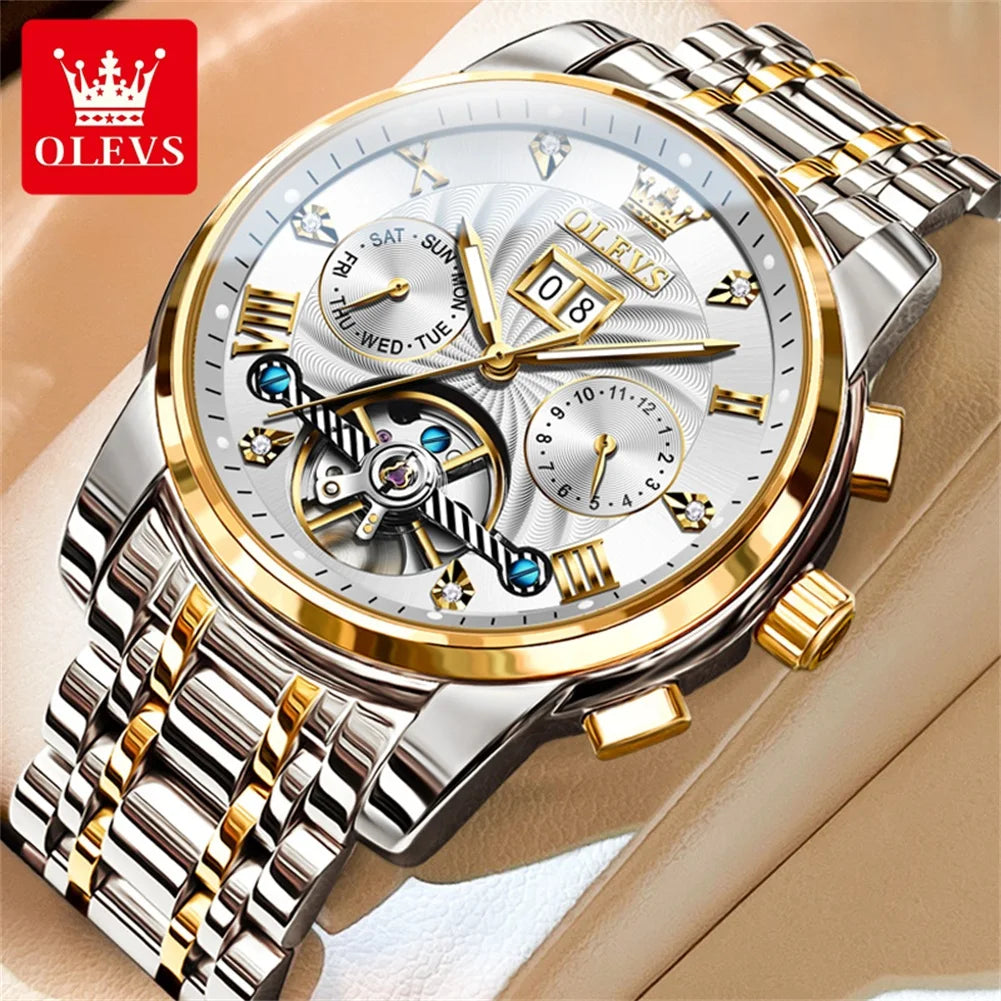 OLEVS Men’s Tourbillon Automatic Watch