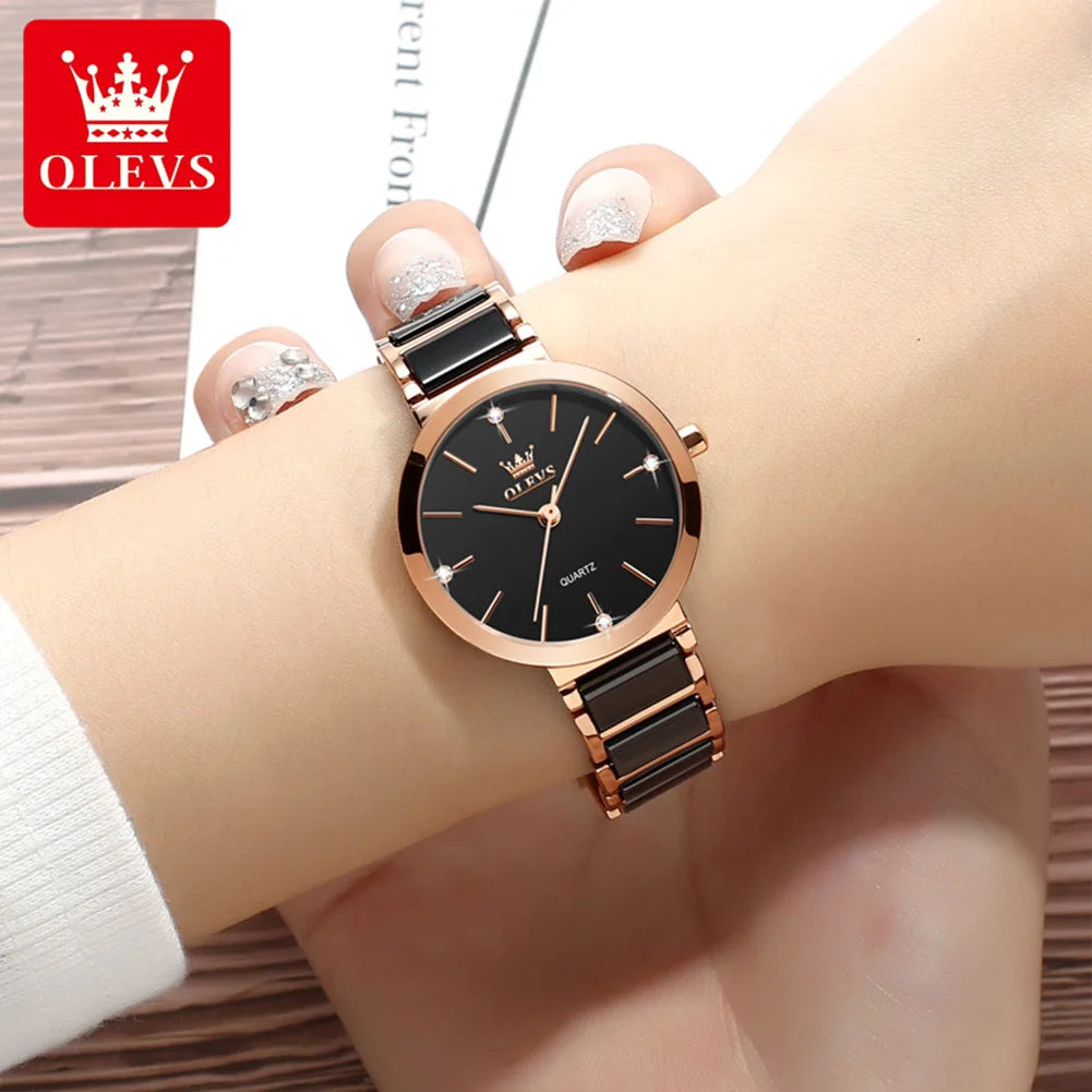 OLEVS Luxury Women’s Quartz Bracelet Watch – Elegant & Waterproof