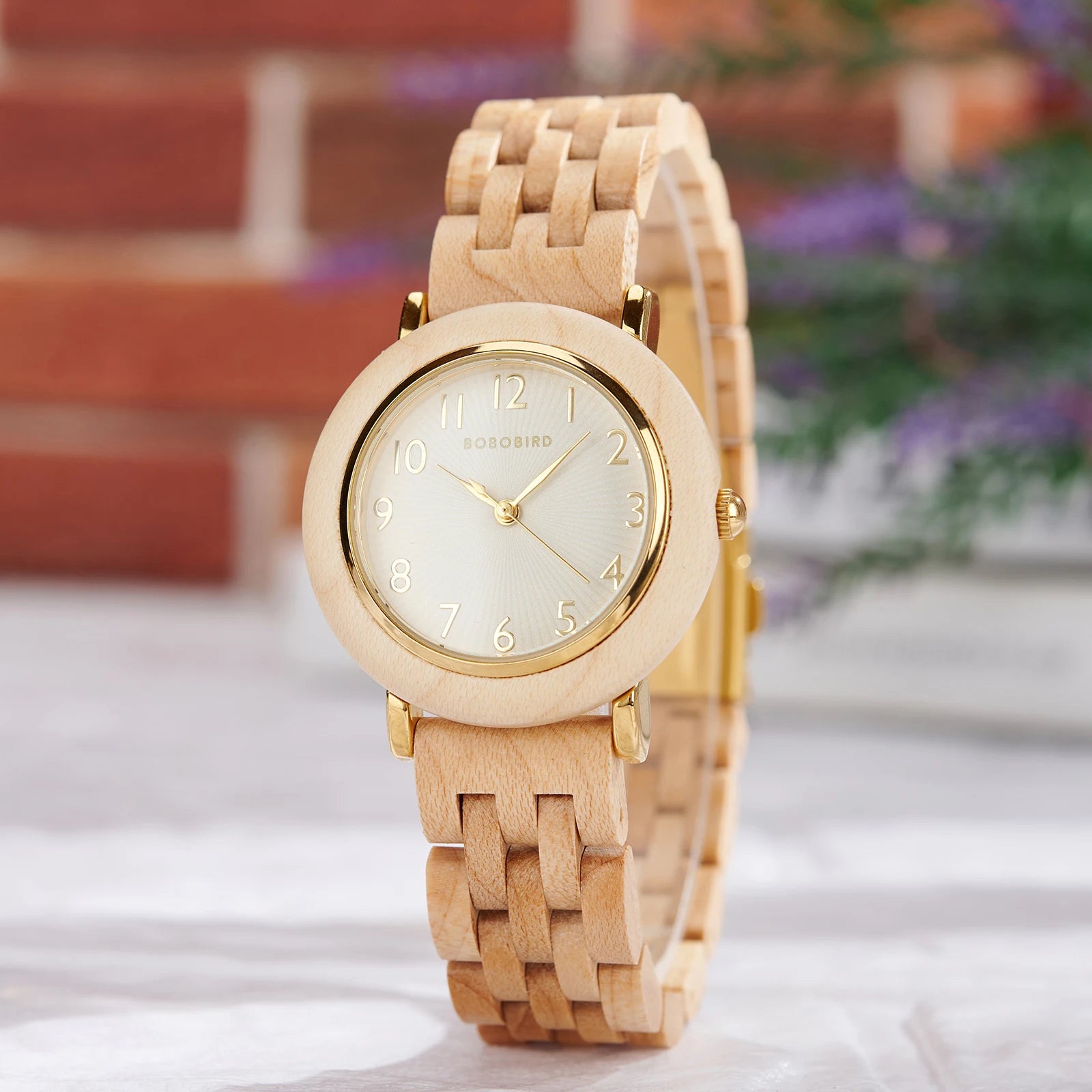 BOBOBIRD Elegant Women’s Wooden Quartz Watch