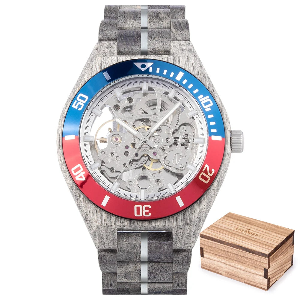 Men’s Watch BOBOBIRD Luxury Wooden Mechanical