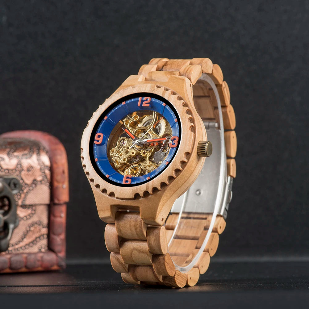 Men’s Watch BOBOBIRD Luxury Wooden Mechanical