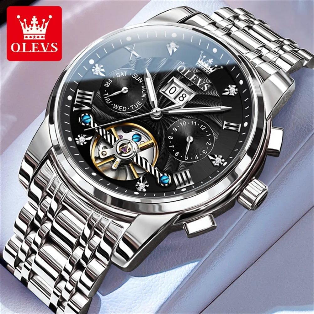 OLEVS Men’s Tourbillon Automatic Watch