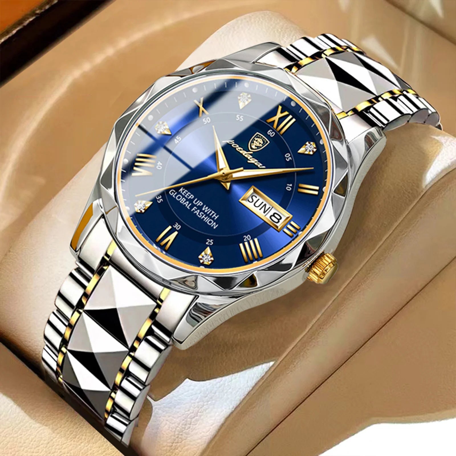 POEDAGAR Men’s Luxury Quartz Watch
