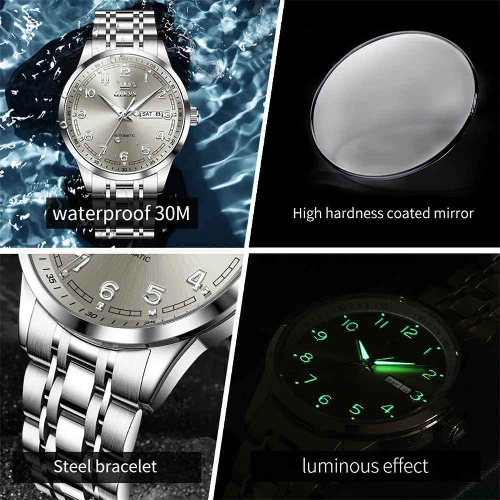 OLEVS 7077 Men’s Automatic Mechanical Watch