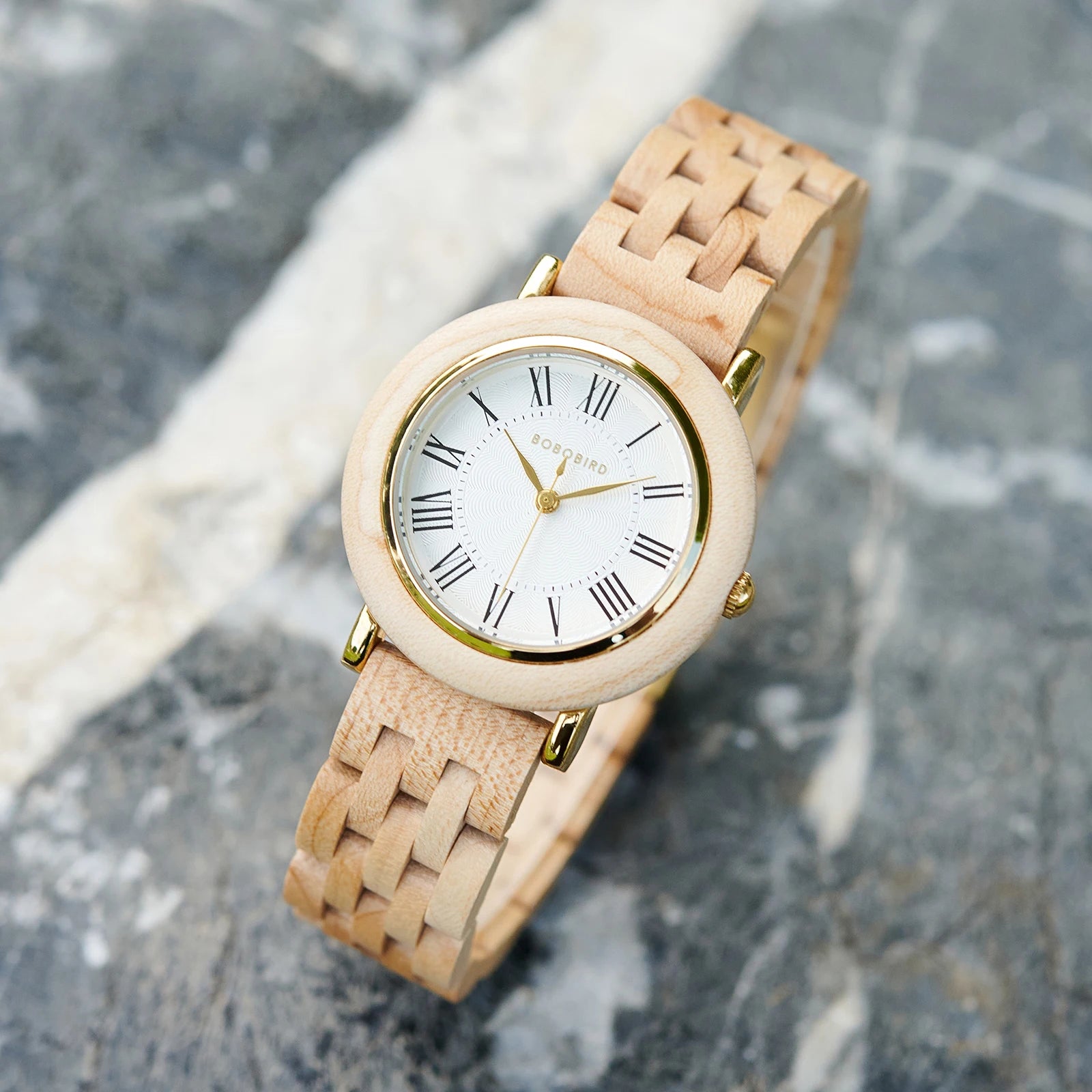 BOBOBIRD Elegant Women’s Wooden Quartz Watch