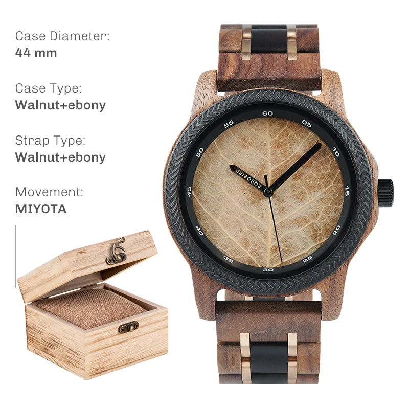 Men’s Watch BOBO BIRD Premium Handmade Wooden