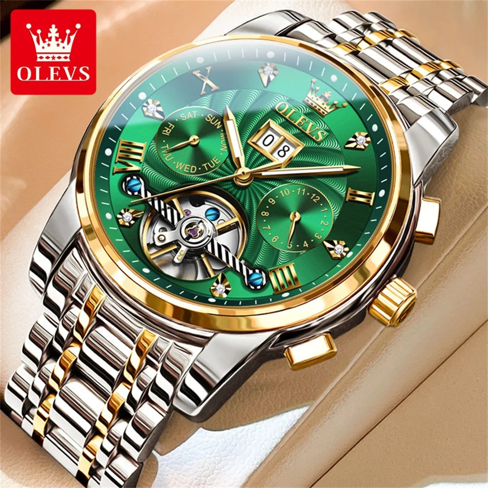 OLEVS Men’s Tourbillon Automatic Watch