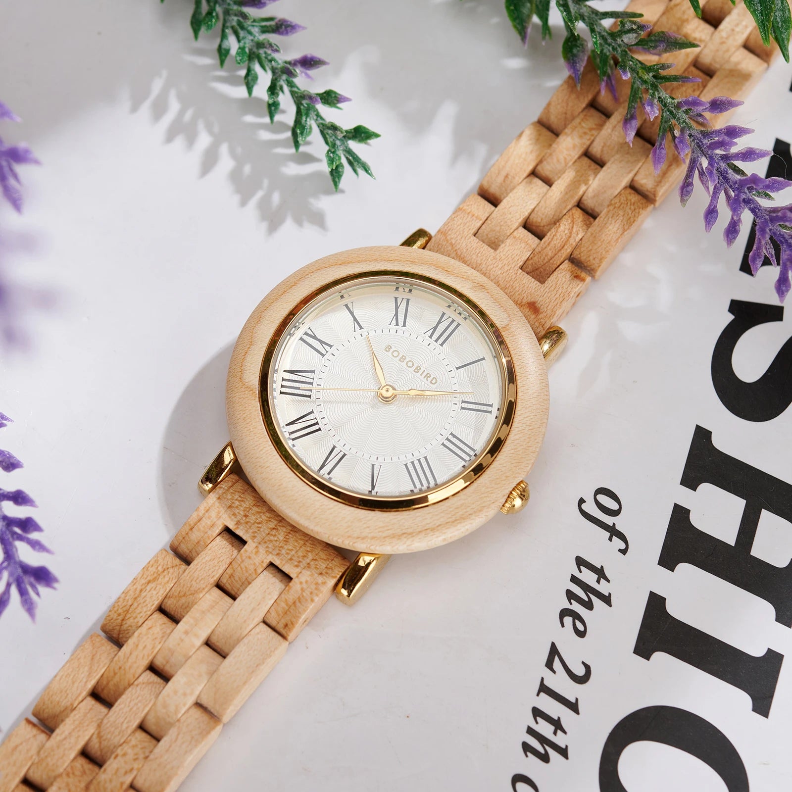 BOBOBIRD Elegant Women’s Wooden Quartz Watch