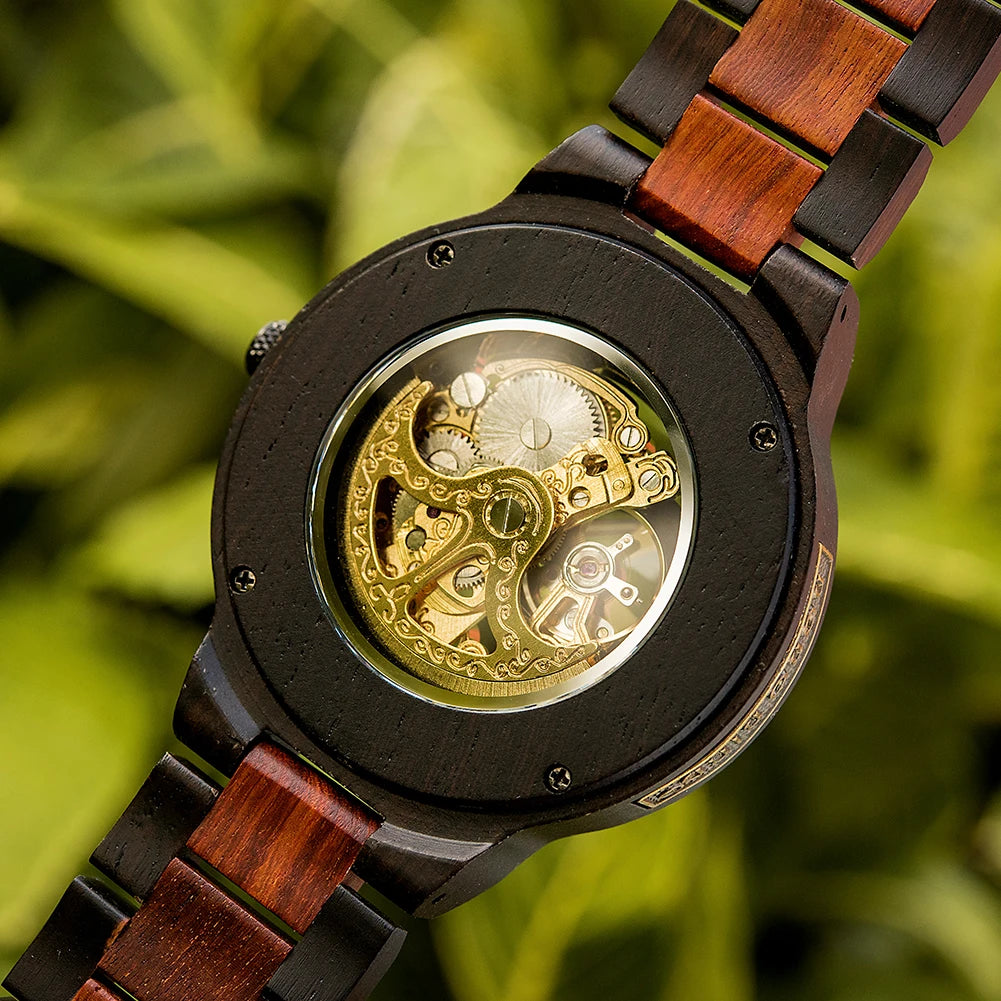 Men’s Watch BOBOBIRD Luxury Wooden Mechanical