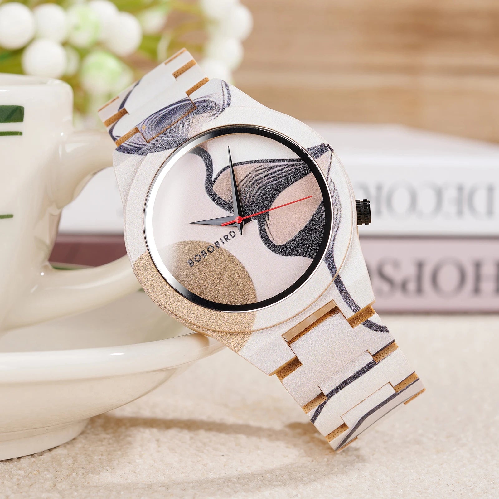 BOBOBIRD Men’s Artistic Wooden Quartz Watch – 2025 New Design