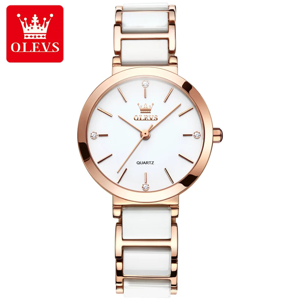 OLEVS Luxury Women’s Quartz Bracelet Watch – Elegant & Waterproof