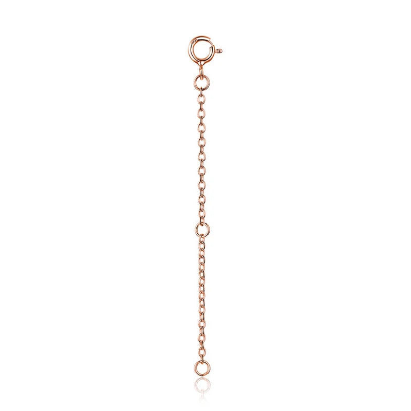 BAMOER 14K Gold Plated Silver Necklace Extension Chain