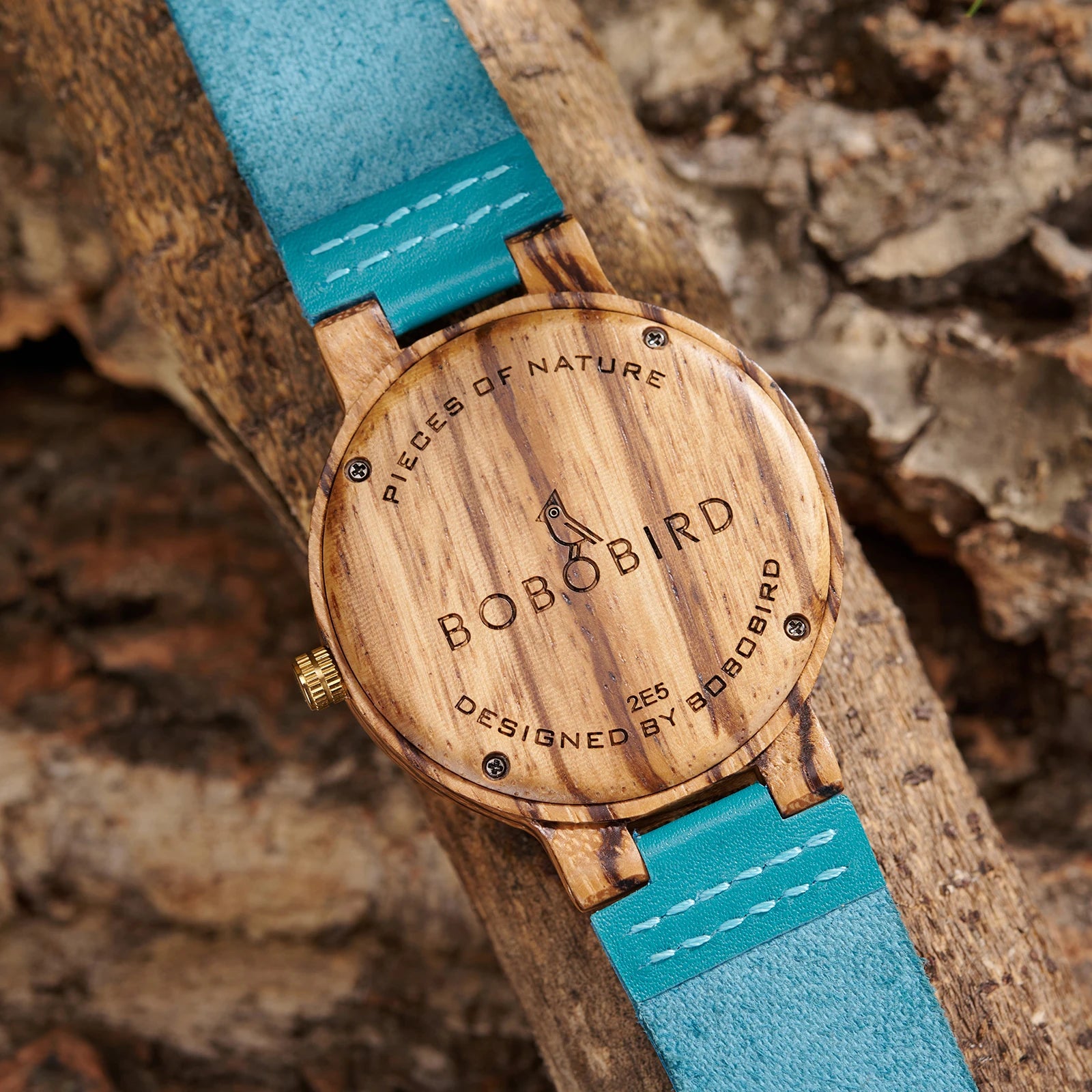 BOBOBIRD Viking Symbol Wooden Quartz Watch – Men’s Forest Design with Gift Box