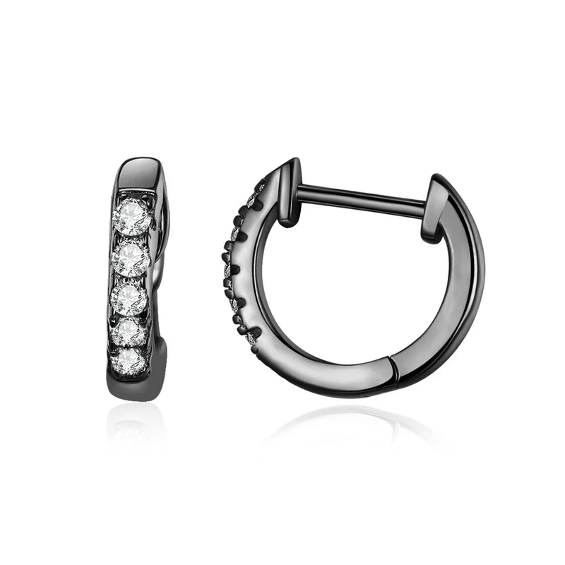BAMOER 925 Sterling Silver Classic Small Hoop Earrings SCE498