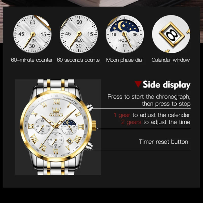 OLEVS 5529 Men’s Multifunction Quartz Watch