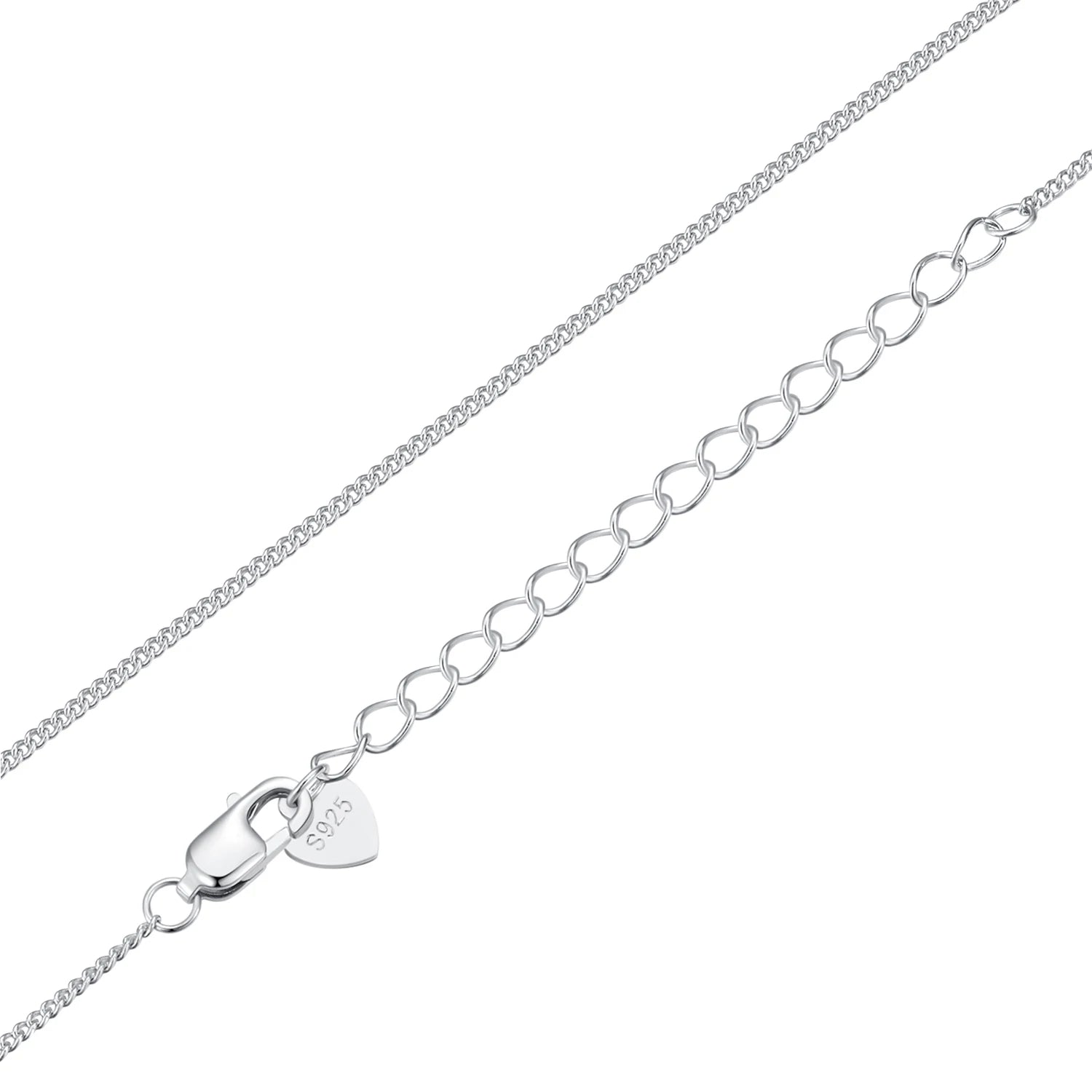 BAMOER 925 Sterling Silver O-Chain Adjustable Necklace