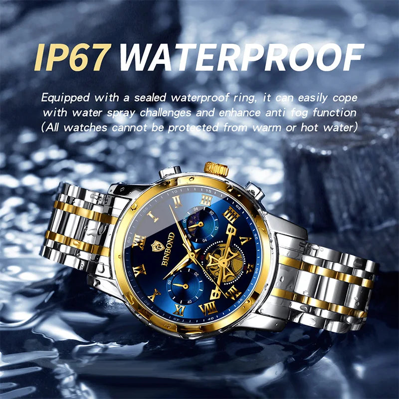 BINBOND B780 Men’s Luxury Quartz Watch