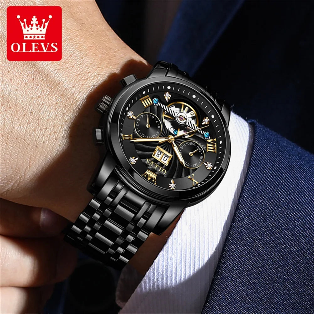 OLEVS Men’s Tourbillon Automatic Watch