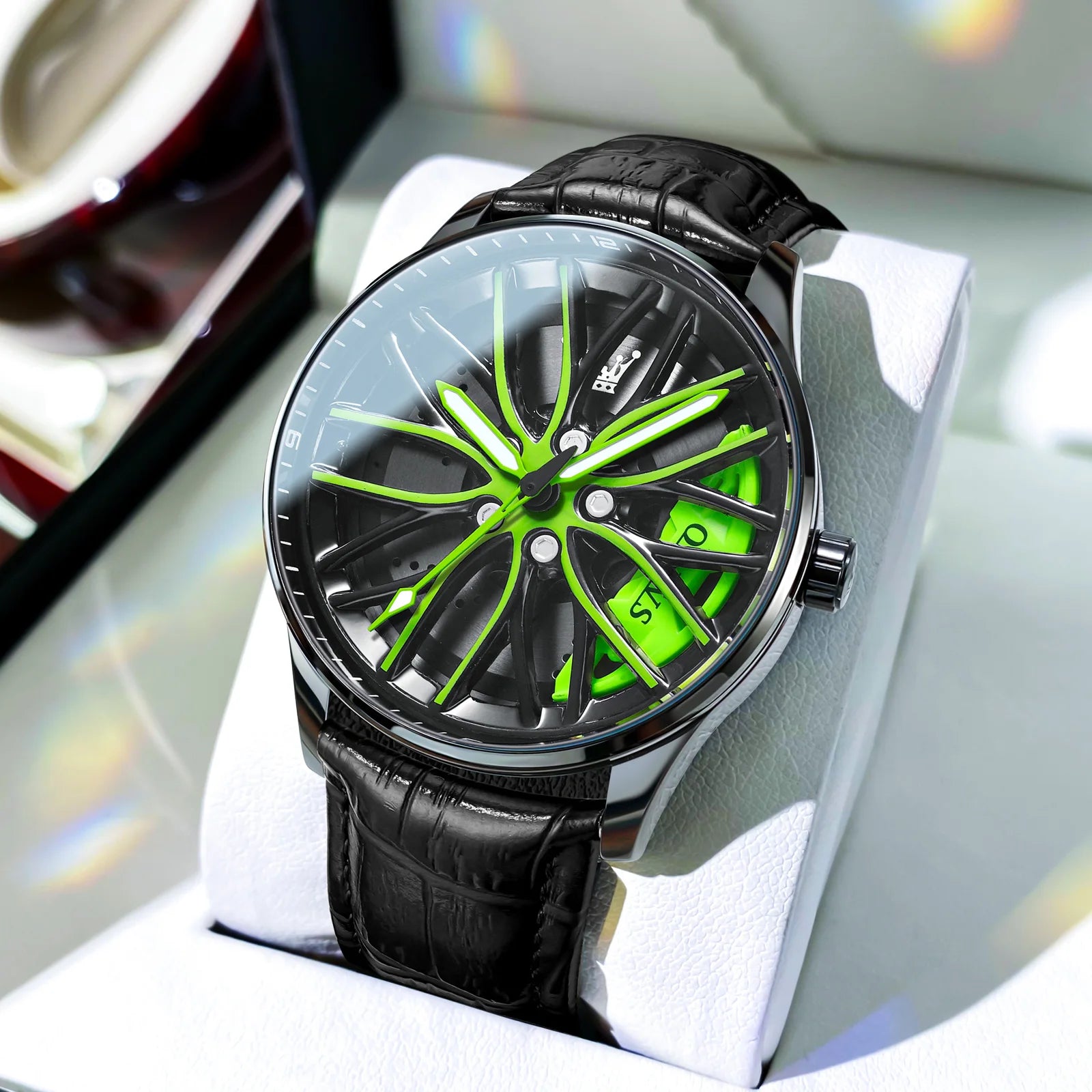 OLEVS Men’s Luxury Quartz Watch – Stainless Steel, Waterproof, Sporty Rotary Design, Fashion & High-Quality