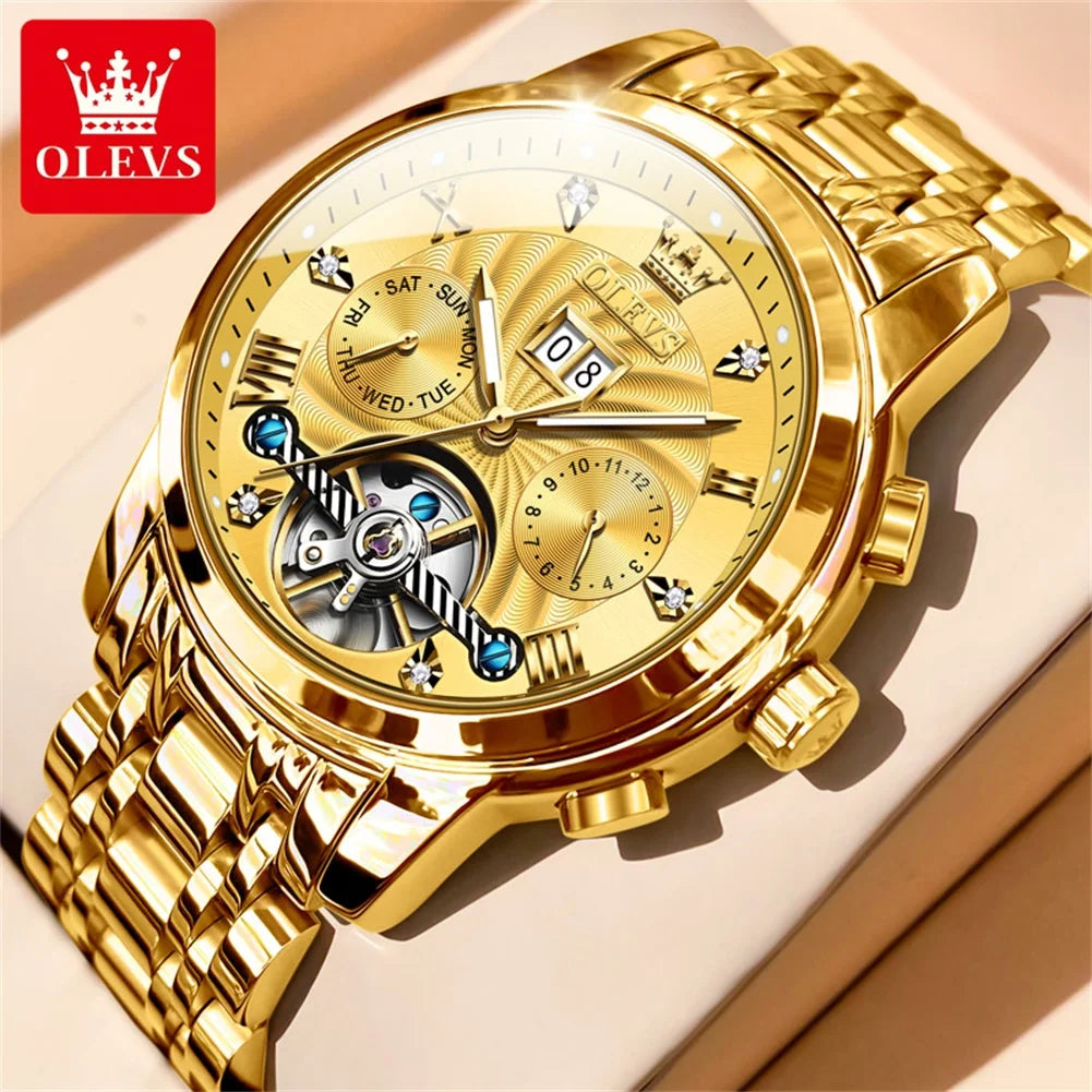 OLEVS Men’s Tourbillon Automatic Watch