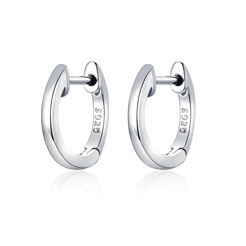BAMOER 925 Sterling Silver Starlike Star Shape Minimalist Earrings for Women – Elegant Daily Fashion Jewelry SCE1136