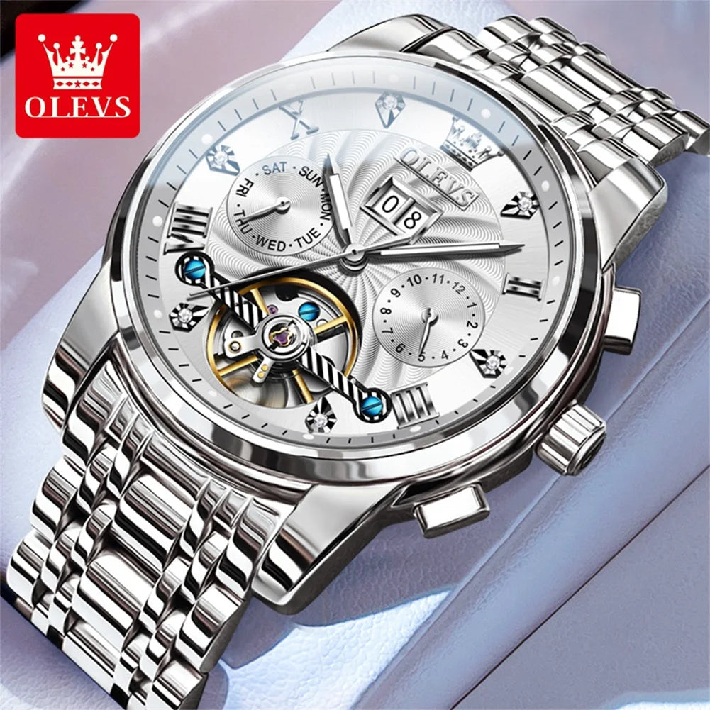 OLEVS Men’s Tourbillon Automatic Watch