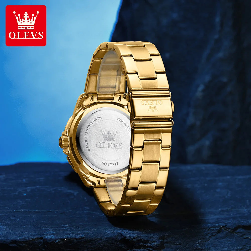 OLEVS TY717 Men’s Quartz Watch – Simple Business Design, Waterproof, Day-Date Display, Sport & Elegant Style