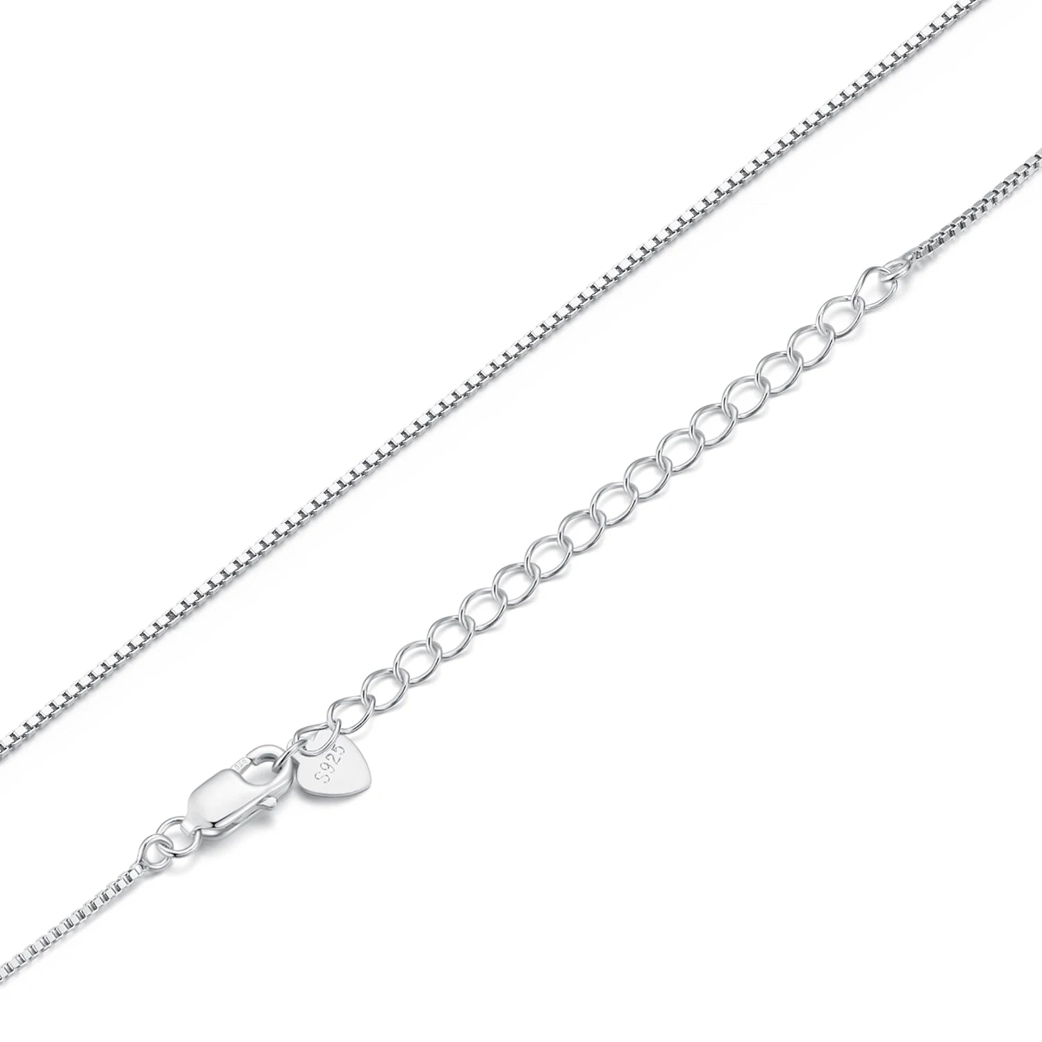 BAMOER 925 Sterling Silver O-Chain Adjustable Necklace
