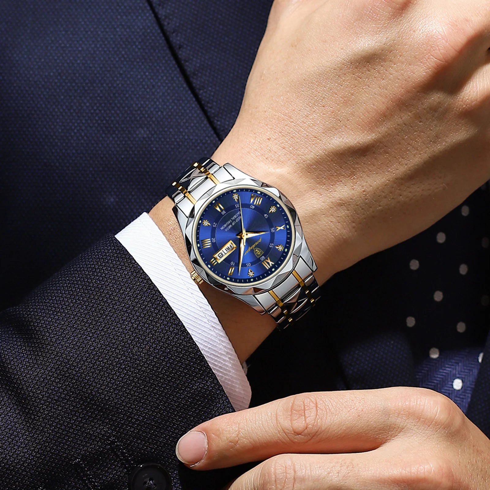 POEDAGAR Men’s Luxury Quartz Watch