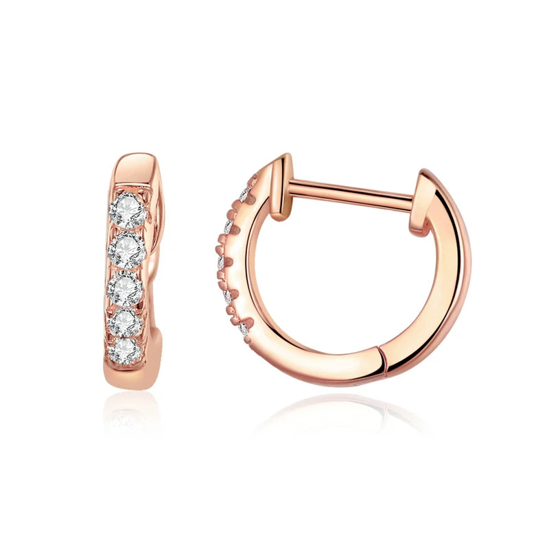 BAMOER 925 Sterling Silver Classic Small Hoop Earrings SCE498