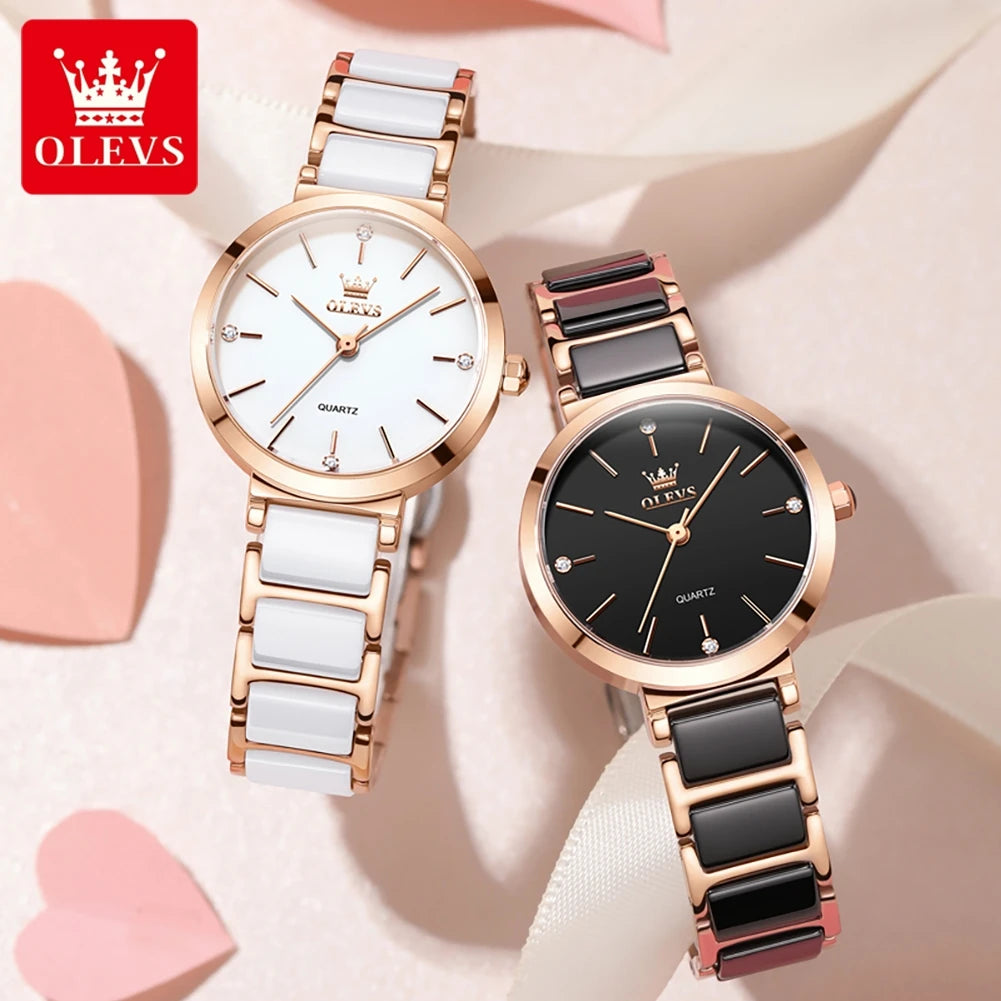 OLEVS Luxury Women’s Quartz Bracelet Watch – Elegant & Waterproof