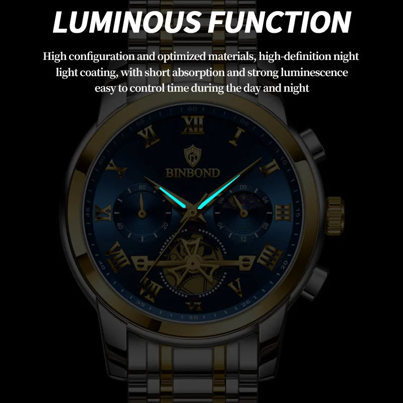 BINBOND B780 Men’s Luxury Quartz Watch
