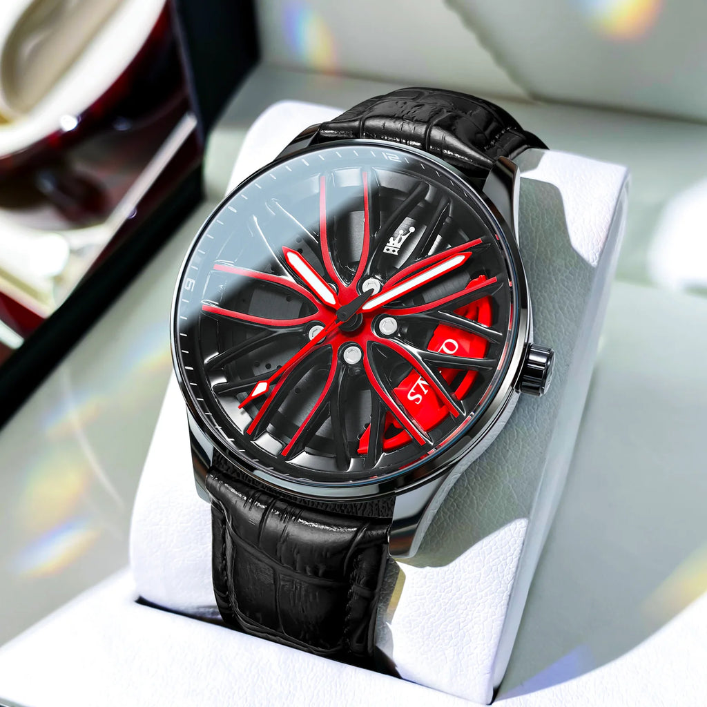 OLEVS Men’s Luxury Quartz Watch – Stainless Steel, Waterproof, Sporty Rotary Design, Fashion & High-Quality