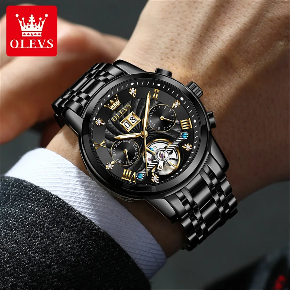 OLEVS Men’s Tourbillon Automatic Watch