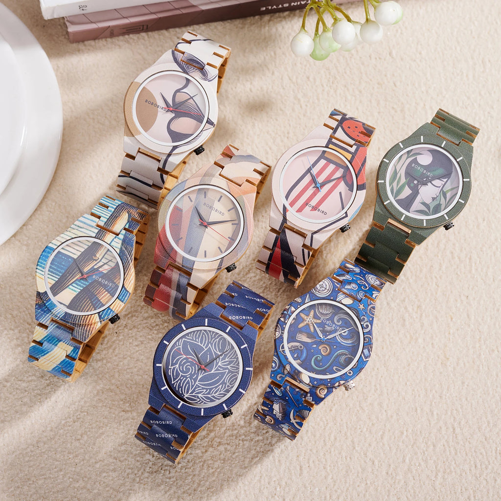 BOBOBIRD Men’s Artistic Wooden Quartz Watch – 2025 New Design