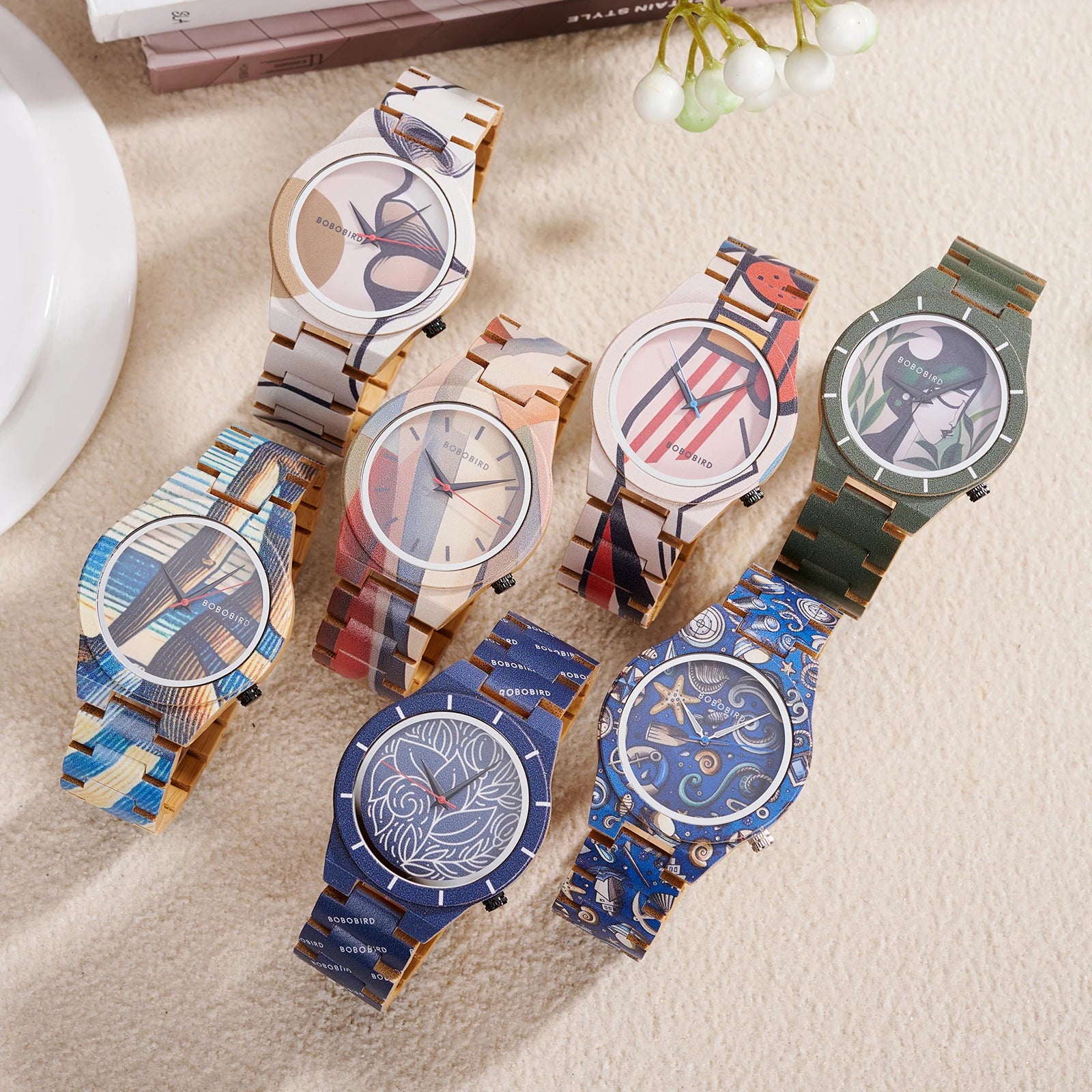 BOBOBIRD Men’s Artistic Wooden Quartz Watch – 2025 New Design